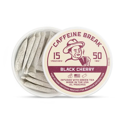 CAFFEINE BREAK Black Cherry Caffeine Pouches