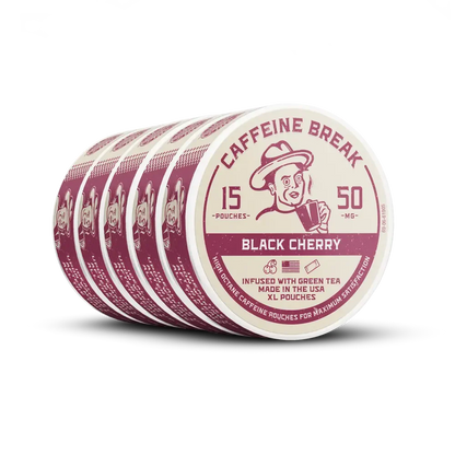 CAFFEINE BREAK Black Cherry Caffeine Pouches