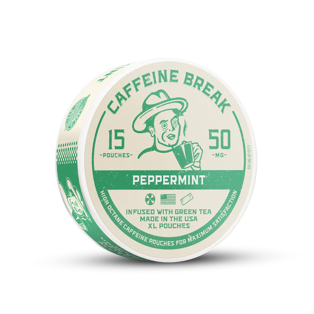 CAFFEINE BREAK Peppermint Caffeine Pouches
