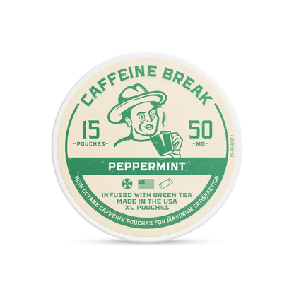 CAFFEINE BREAK Peppermint Caffeine Pouches