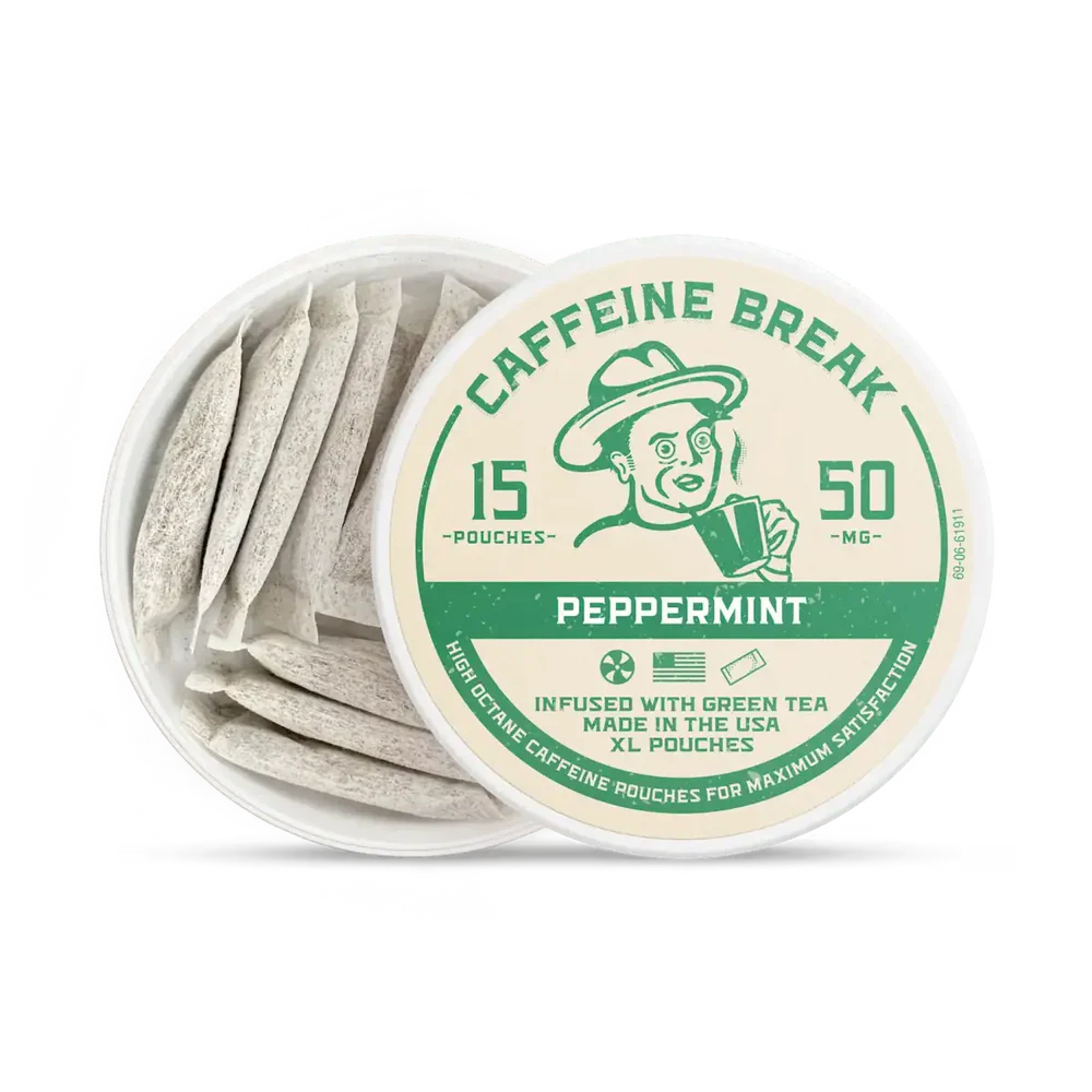 CAFFEINE BREAK Peppermint Caffeine Pouches