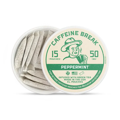 CAFFEINE BREAK Peppermint Caffeine Pouches