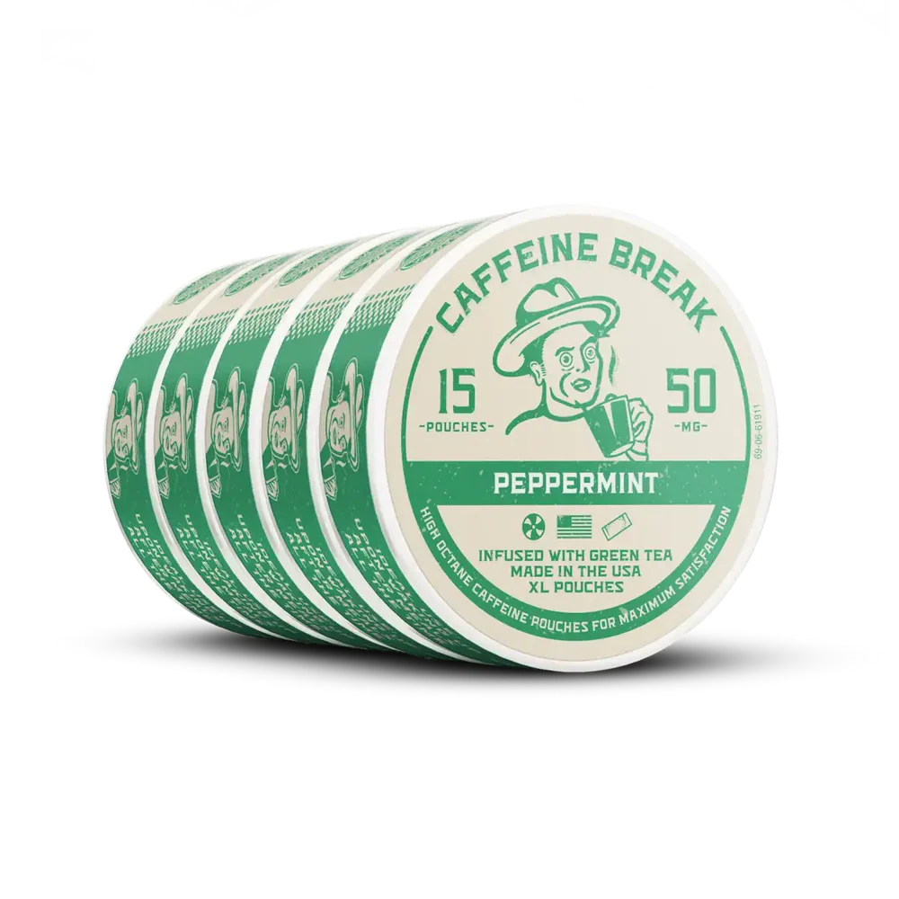 CAFFEINE BREAK Peppermint Caffeine Pouches