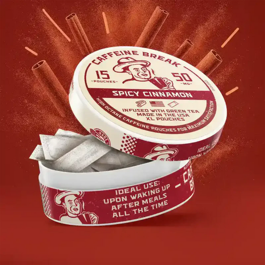 CAFFEINE BREAK Spicy Cinnamon Caffeine Pouches
