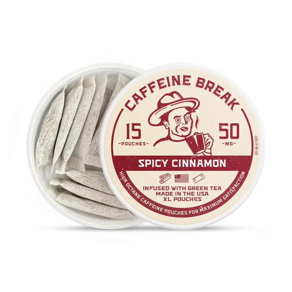 CAFFEINE BREAK Spicy Cinnamon Caffeine Pouches