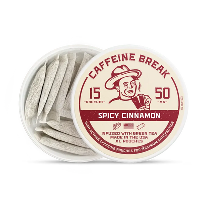 CAFFEINE BREAK Spicy Cinnamon Caffeine Pouches