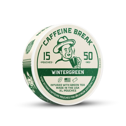 CAFFEINE BREAK Wintergreen Caffeine Pouches
