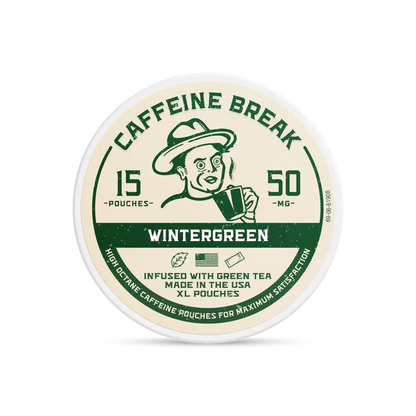 CAFFEINE BREAK Wintergreen Caffeine Pouches