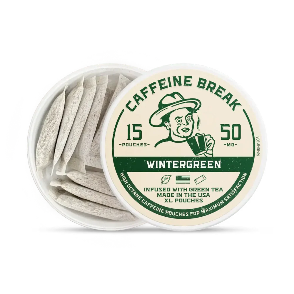 CAFFEINE BREAK Wintergreen Caffeine Pouches