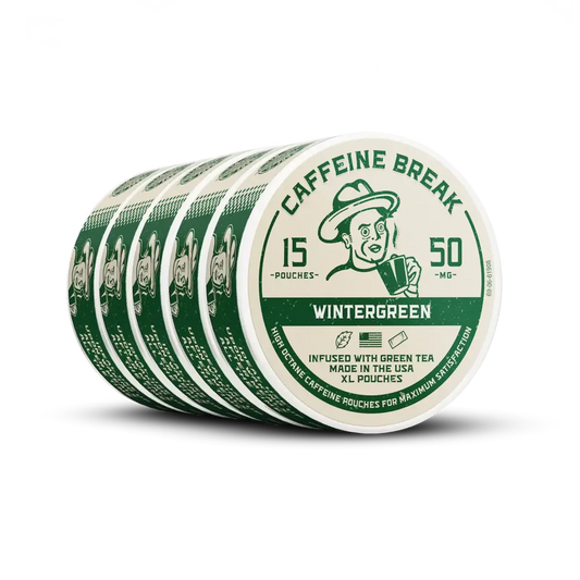 CAFFEINE BREAK Wintergreen Caffeine Pouches
